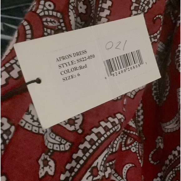 Sea New York Theodora Paisley Print Apron Dress - Picture 6 of 6